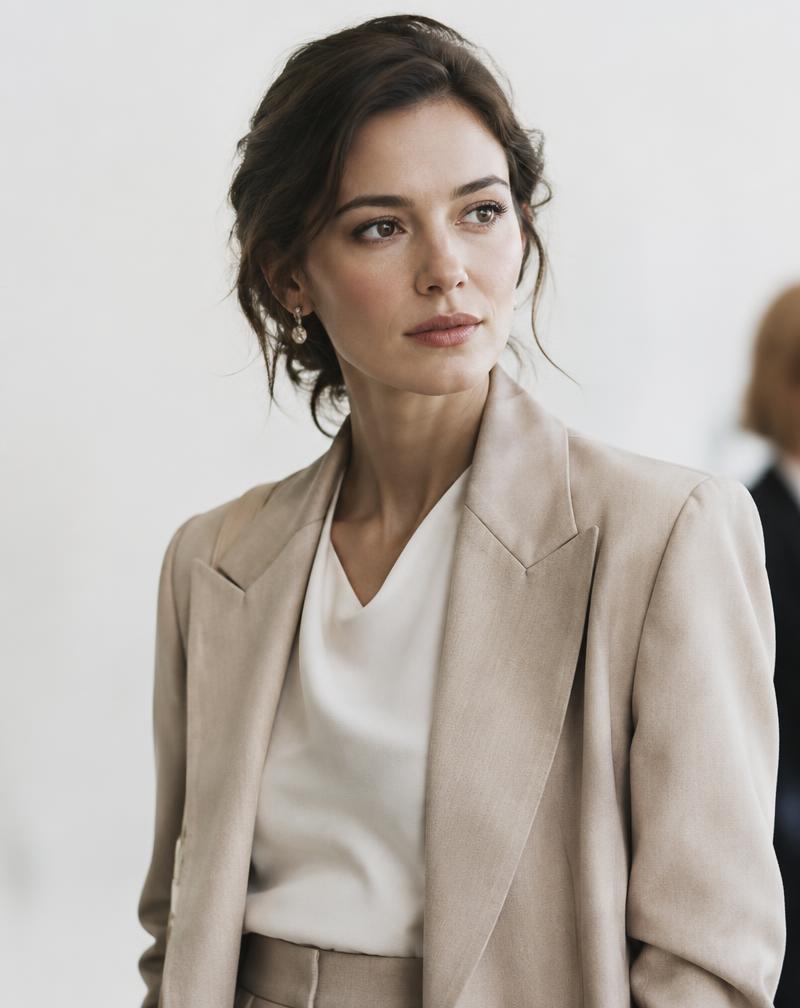 Arrival portrait. A woman at the start of the experience